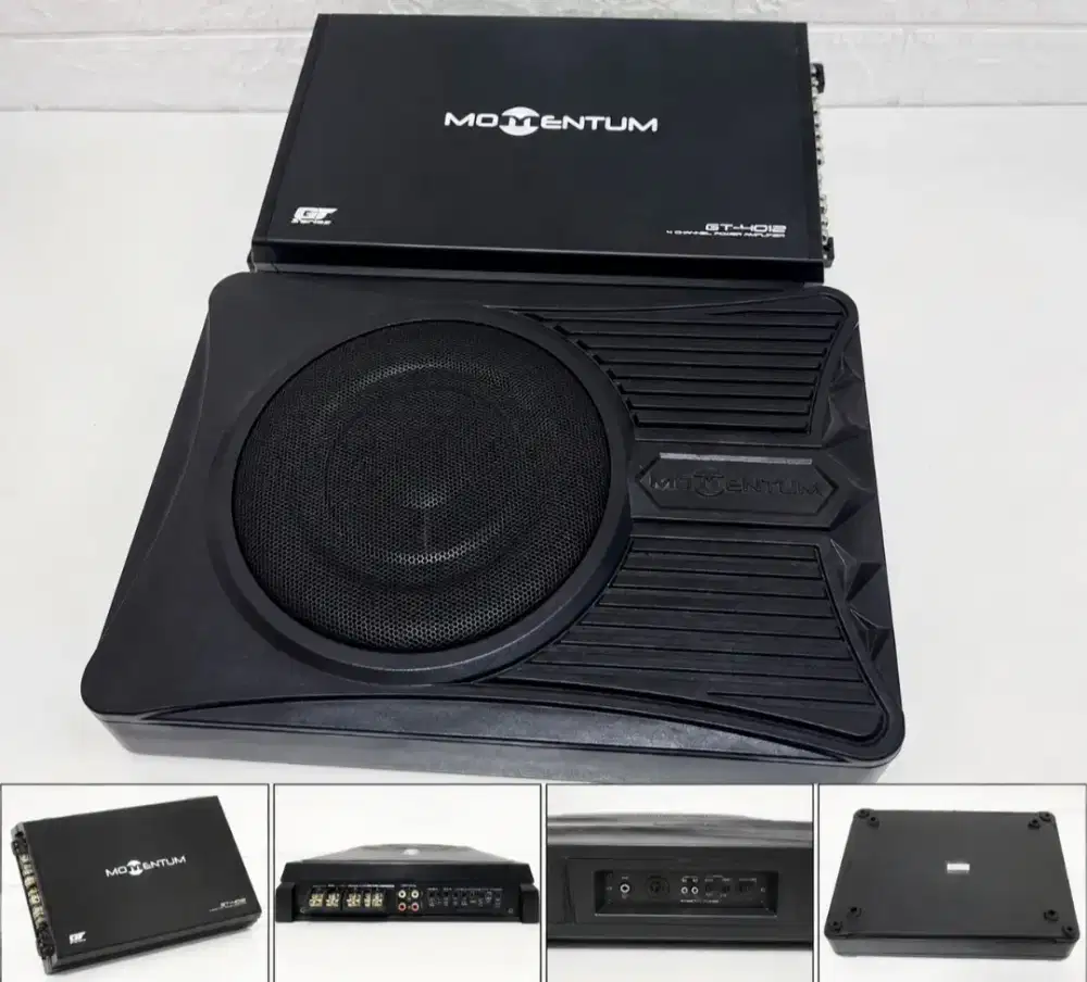 Dijual Power Amplifier Momentum GT-4012 dan Subwoofer Momentum Aktif