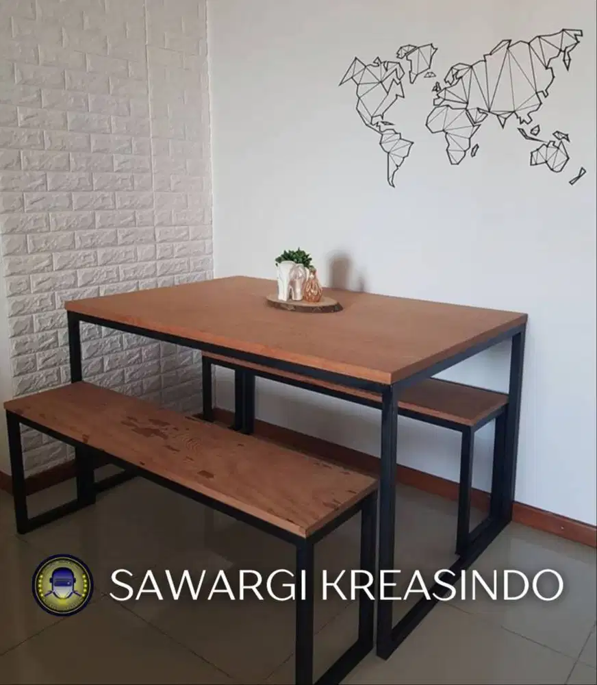 Jual Set 2 Kursi 1 Meja untuk Tempat Nongkrong, Cafe, Halaman Rumah
