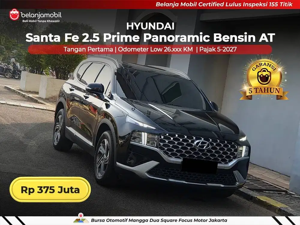 [ GARANSI 5TH ] Hyundai Santafe Santa Fe 2.5 Prime Bensin 2024 2025