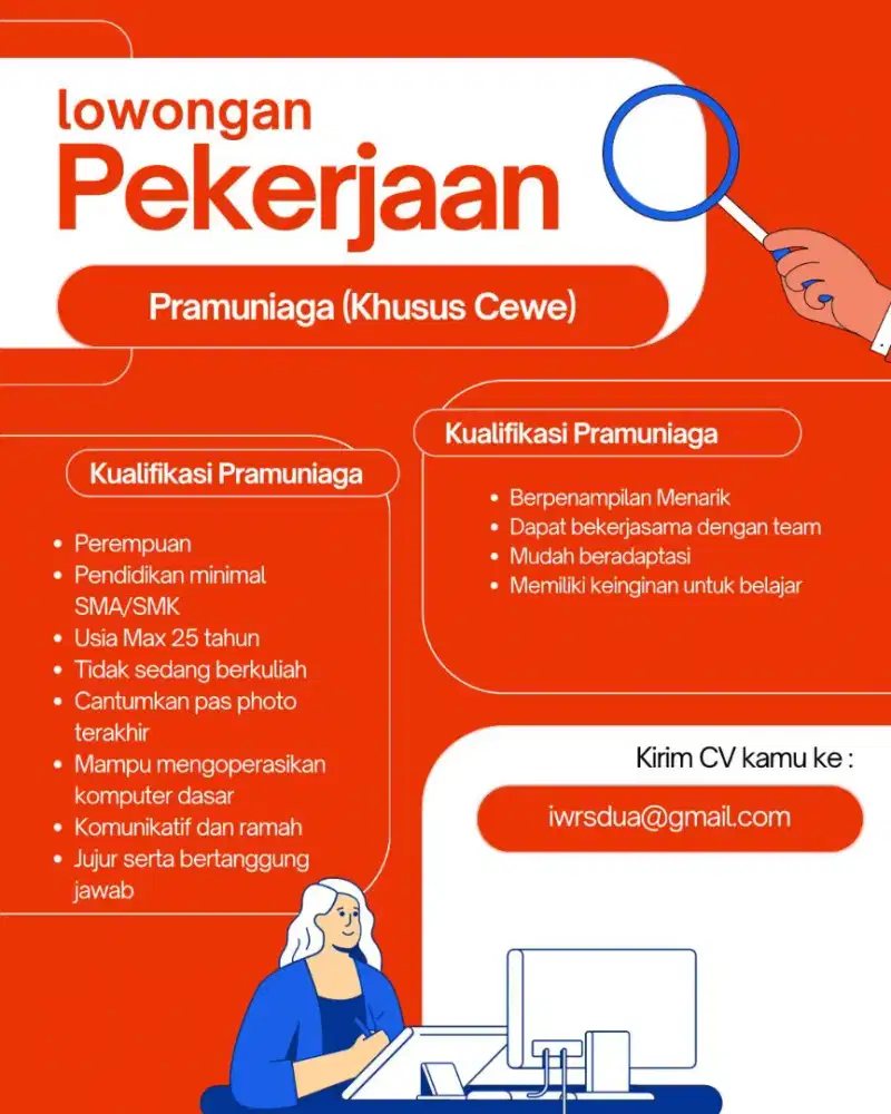 Lowongan kerja pramuniaga