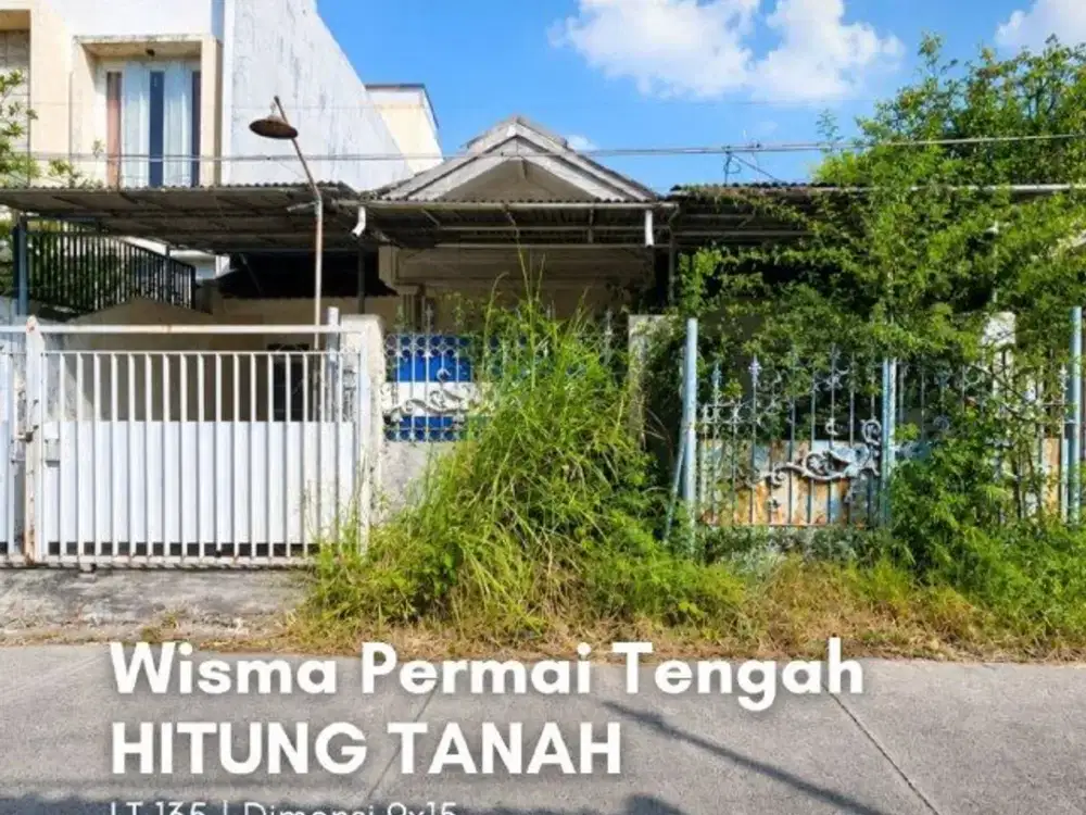 Rumah Wisma Permai Tengah  STRATEGIS, ROW JALAN 2.5 MOBIL