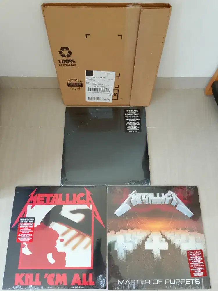 3 sets Metallica vinyl records Colllector edition original USA sealed