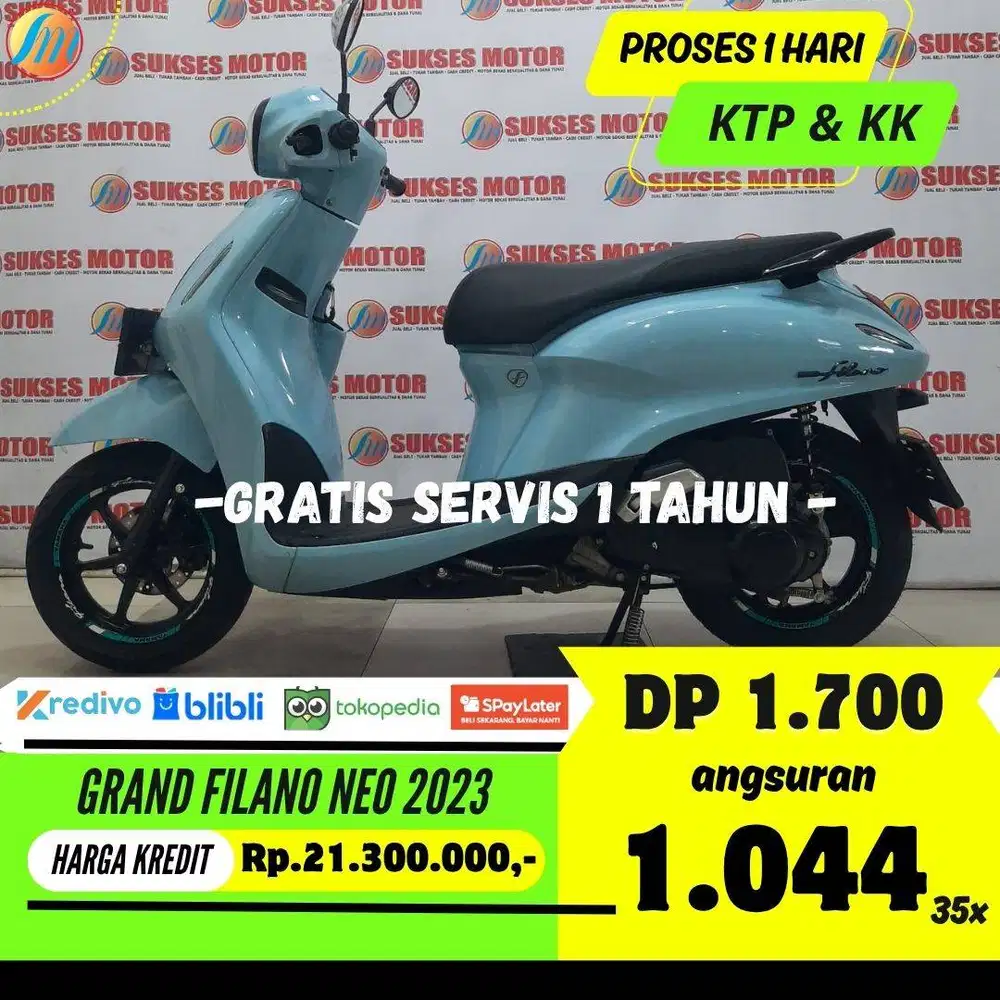 YAMAHA GRAND FILANO NEO 2023 KREDIT DP HANYA 1,7JUTA ANGSURAN RINGAN