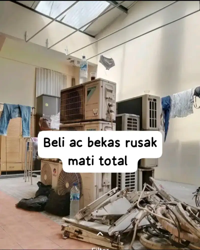 Beli ac bekas rusak mati total