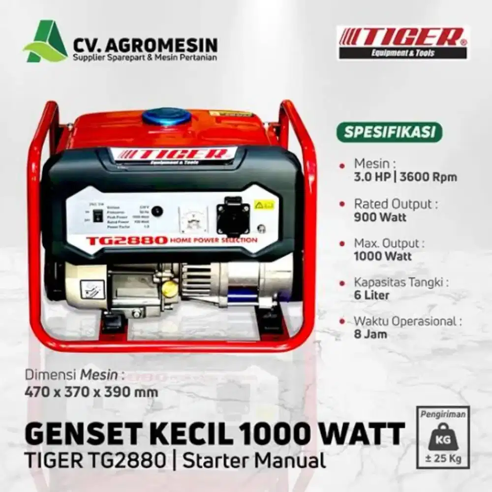 GENSET TIGER BARU GARANSI