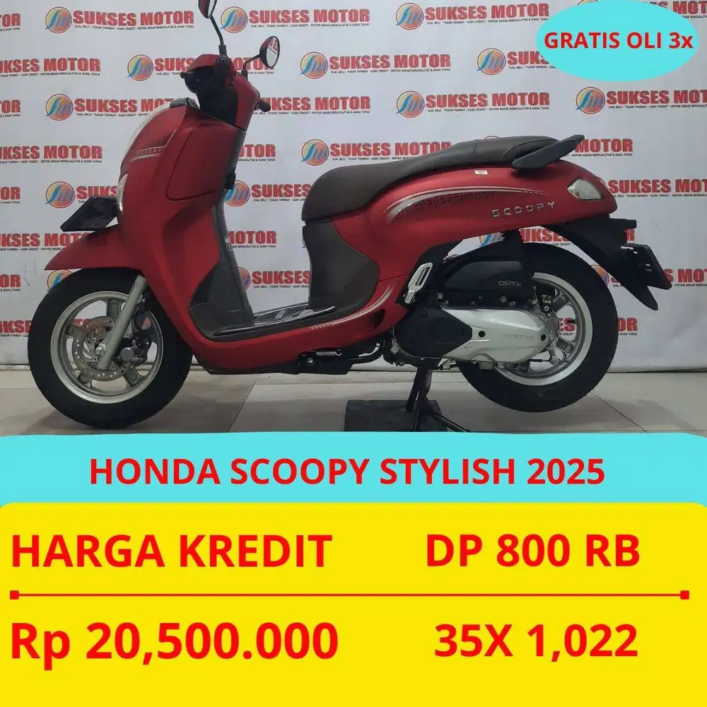 HONDA SCOOPY STYLISH 2025 DP MURAH 800 RIBU GUYS