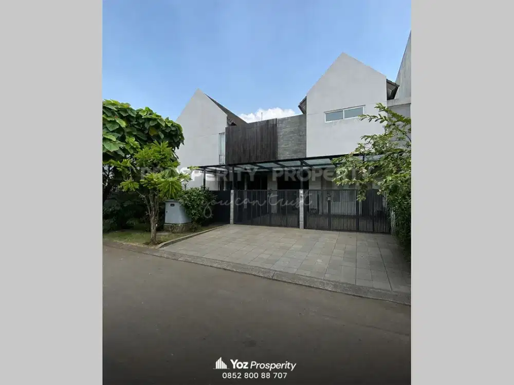Dijual Rumah Mewah Bangunan Mandiri Nuansa Villa di Cluster Sapphire Pondok Hijau Golf PHG Summarecon Gading Serpong