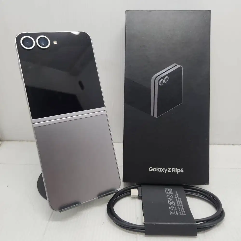 HOT SALE! SAMSUNG GALAXY Z FLIP 6 5G 12/256 SILVER SEIN NO MINUS LENGK