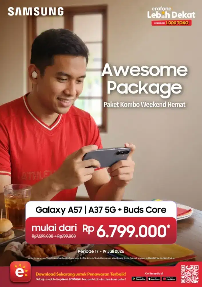 Paket Kombo Samsung Galaxy A57 / A37 5G Free Buds Core Murah