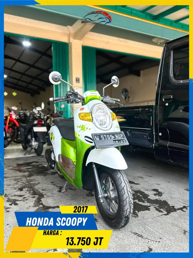 HONDA SCOOPY 2017 PLAT W BEKAS RASA BARU HIKMAH MOTOR KEPUH MALANG