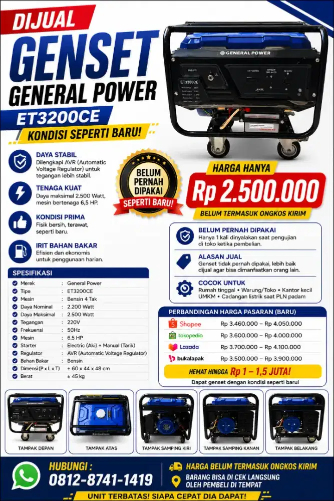 Jual Genset Murah