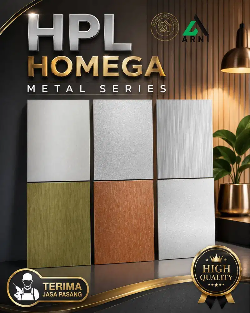 HPL Homega Metal Series Original – Motif Metal Mewah & Tahan Lama