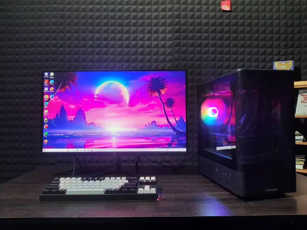 PC Gaming i5 9400f fullset normal tinggal pake