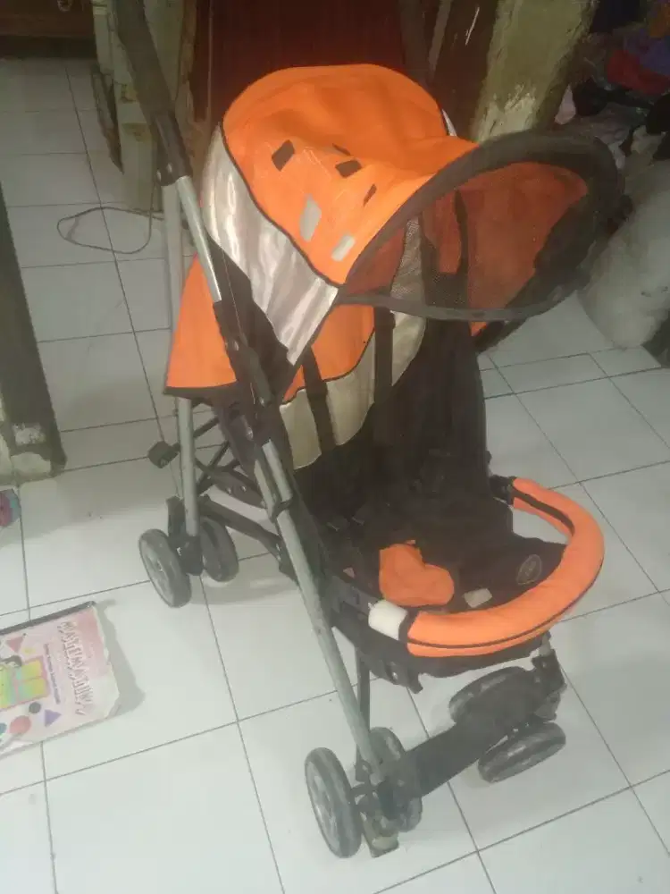 Stroller pliko orange