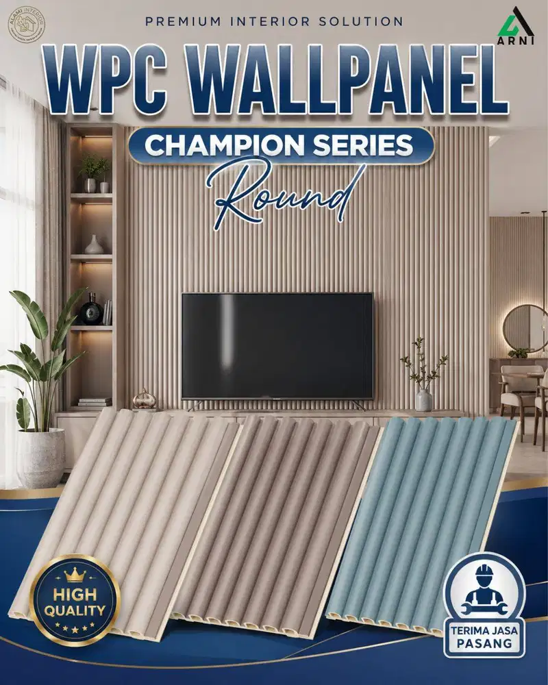 WPC Wallpanel Champion Round Series /Premium Panel Dinding Interior