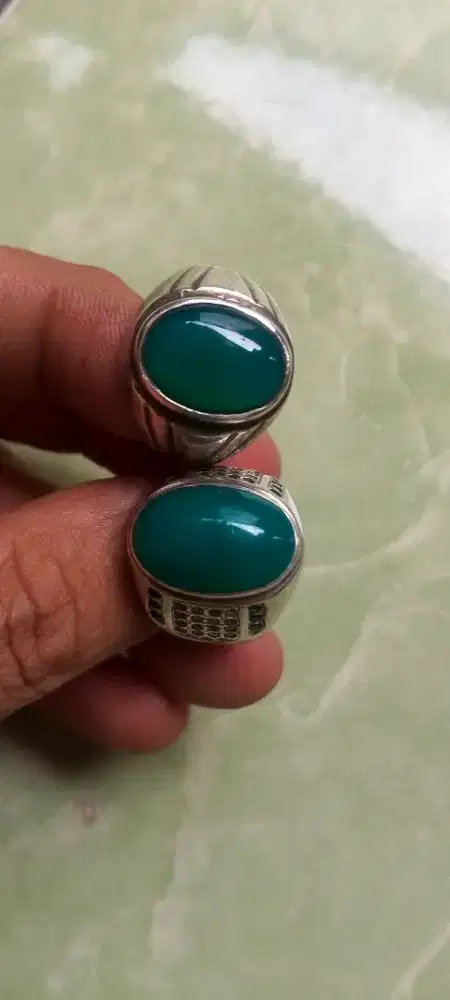 Batu bacan ring perak