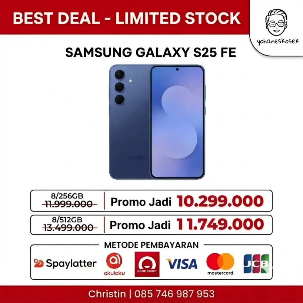 HARGA AMBYAR SAMSUNG  S25 FE STOK TERBATAS