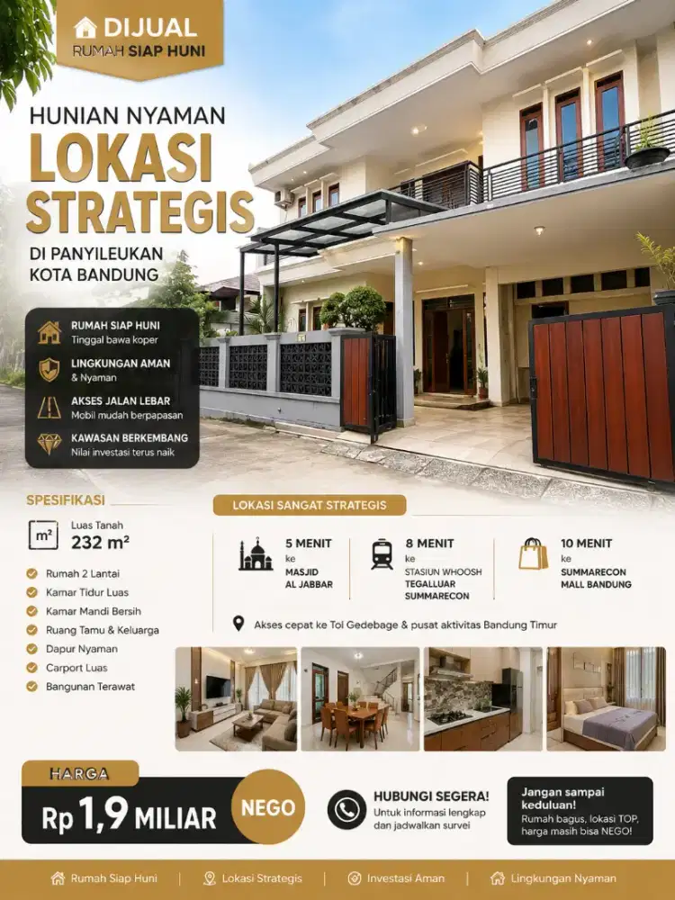 Rumah Mewah Elegan Siap Huni.. Harga dibawah pasaran