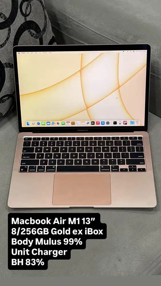 Macbook Air M1 13” 8/256GB Gold ex iBox