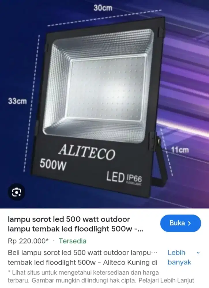 JUAL CEPET JUGA LAMPU ALITECO 500W