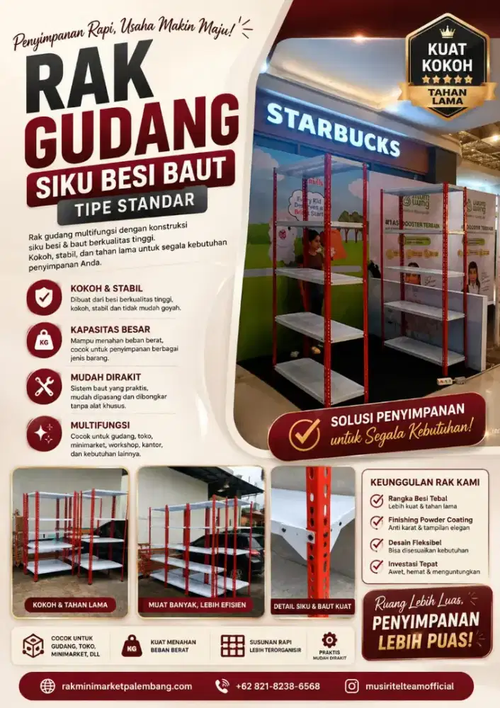 Rak gundah siku baut