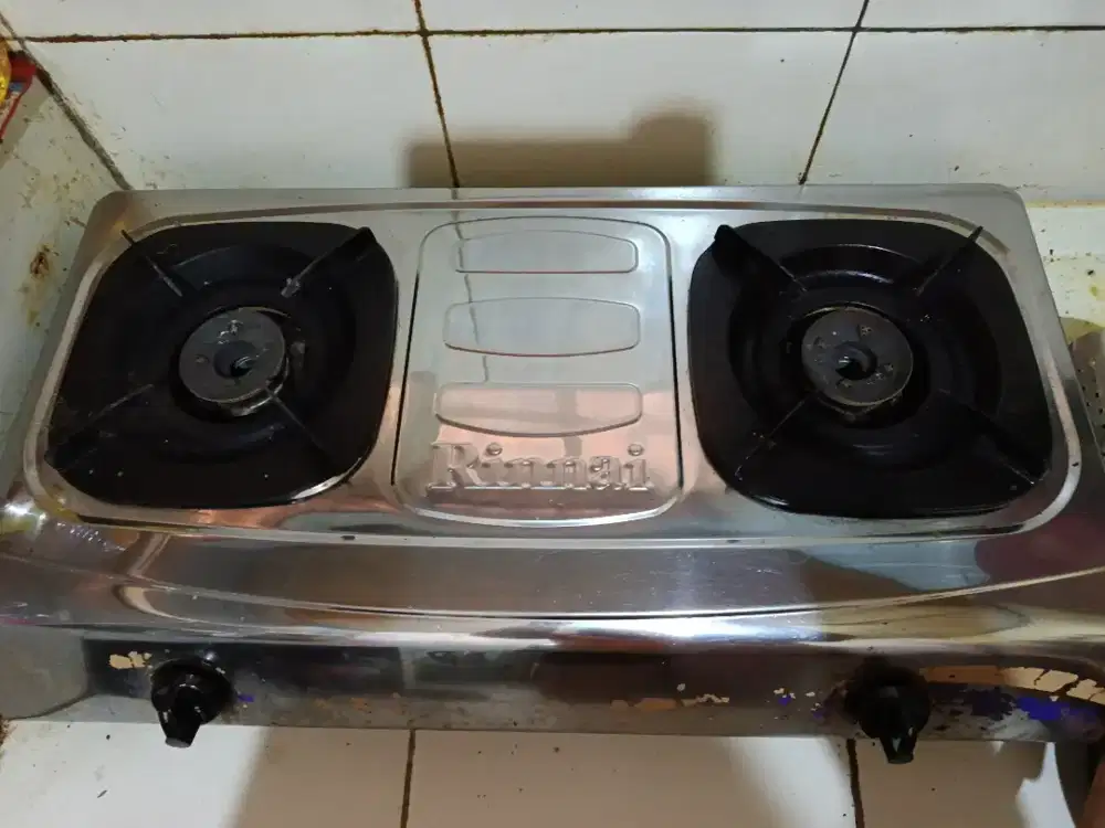 Kompor rinni 2 tungku lengkap siap pakai
