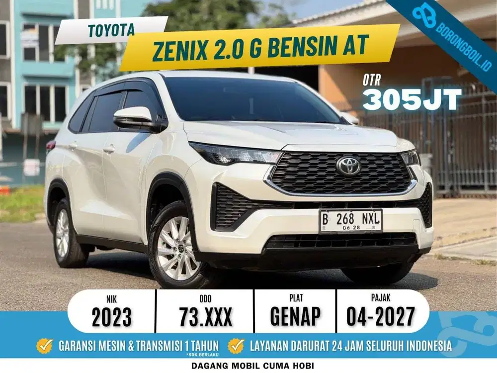 Toyota Zenix G Bensin AT Putih 2023