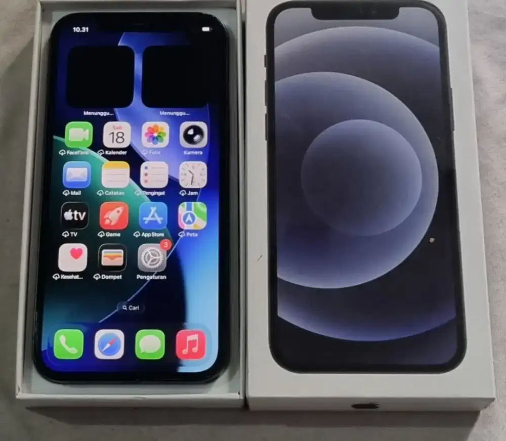 Iphone 12 128gb hp dus kabel data