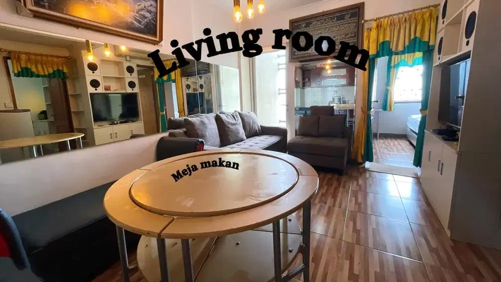 TERMURAH SEWA 5BULAN 2BR APARTEMEN MEDITERANIA PALACE KEMAYORAN