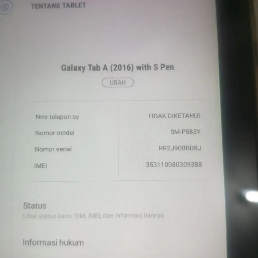 Samsung Tab A 10 With S Pen