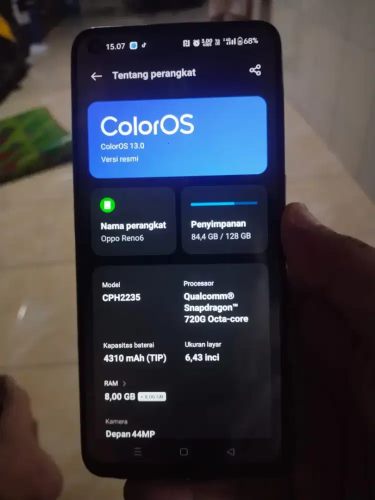 Oppo Reno6 4G spek tinggi