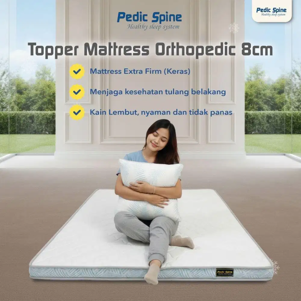 Topper mattras orthopedic