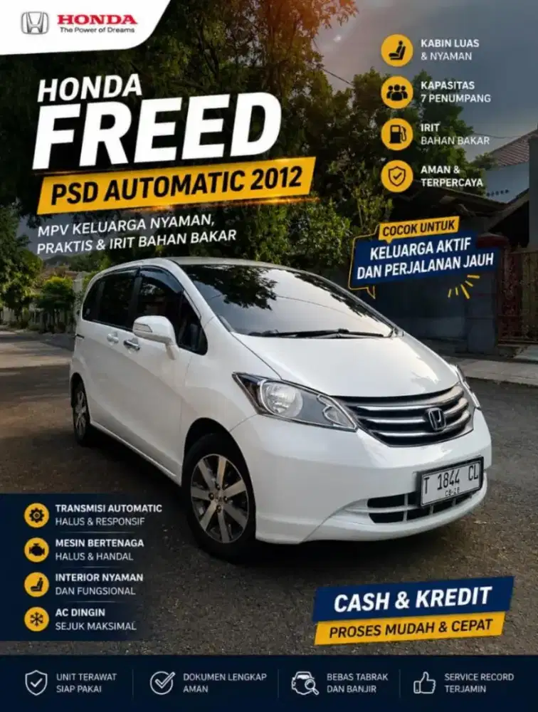Dijual Honda Freed PSD 1.5 A/T 2012
