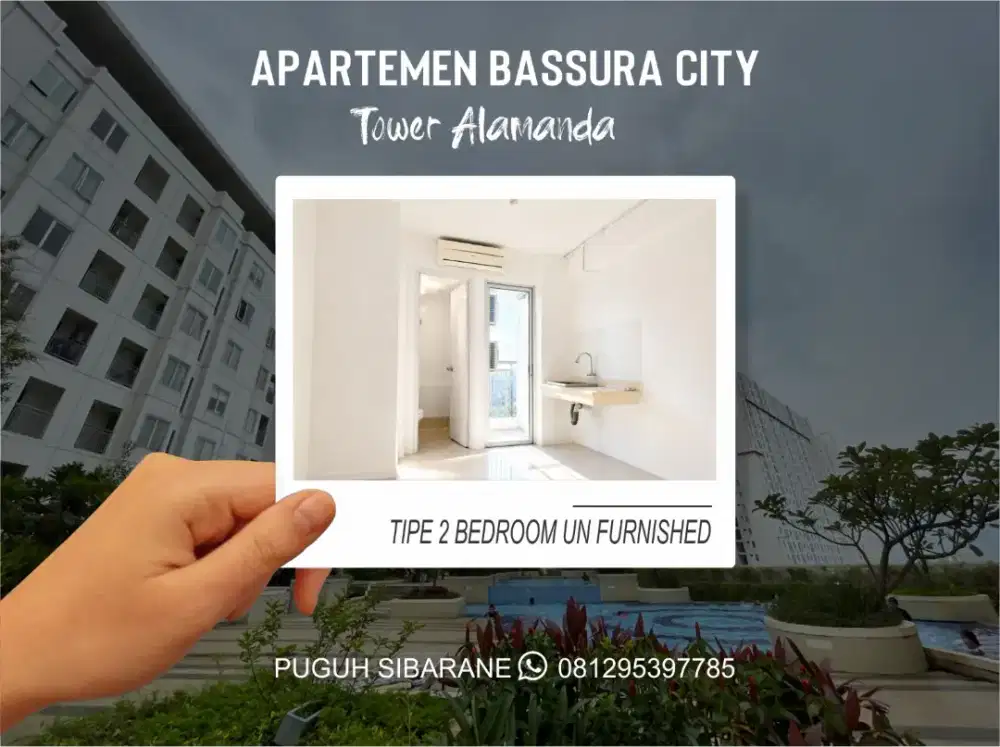 Apartemen Bassura City Tipe 2 Bedroom Kosongan Free IPL