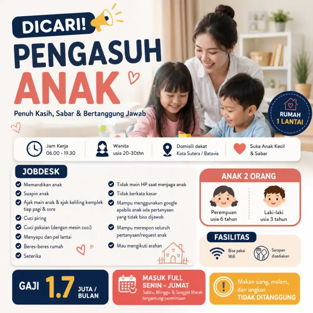 Asisten Rumah Tangga & Pengasuh anak