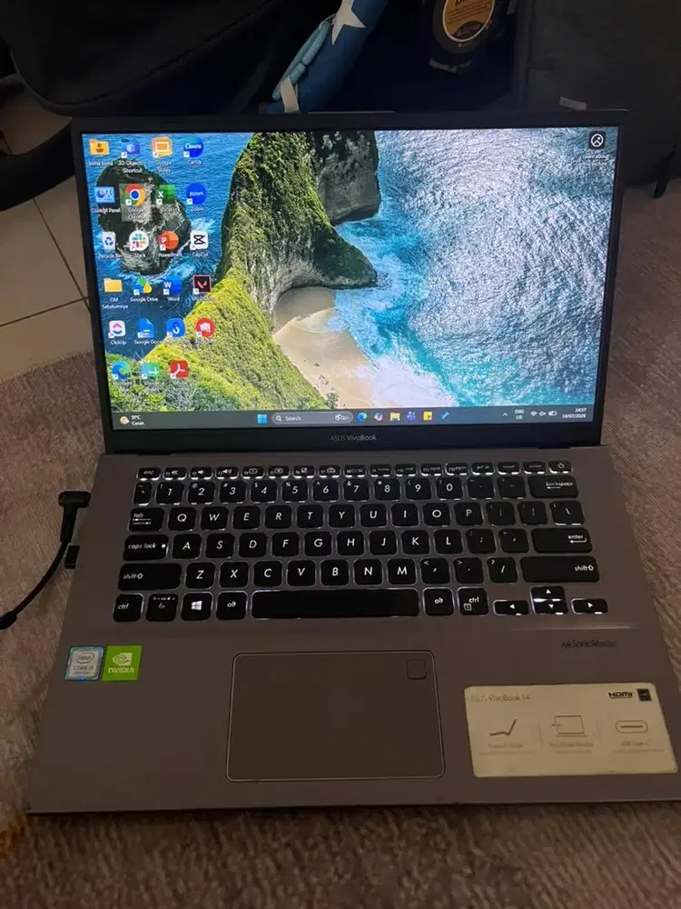 Laptop Asus Vivobook 14 X412FL Core i5 gen 8 8/512gb Nvidia MX250