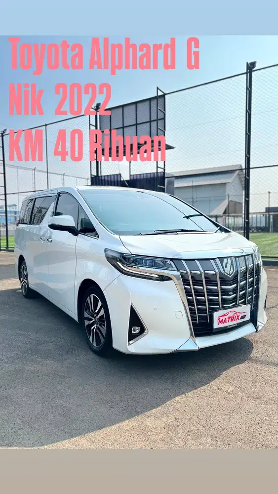 Toyota Alphard G Nik2022 white on beige Siap Pakai