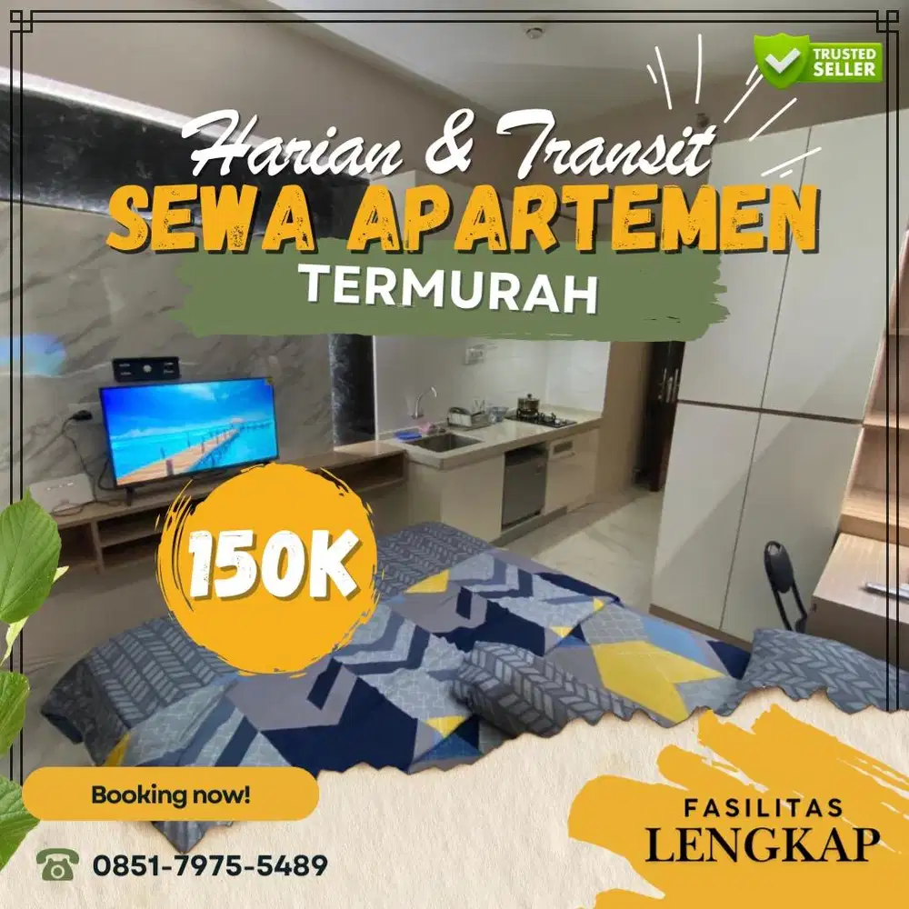 Sewa Apartemen Harian/Transit Kalibata City Jakarta Selatan Termurah