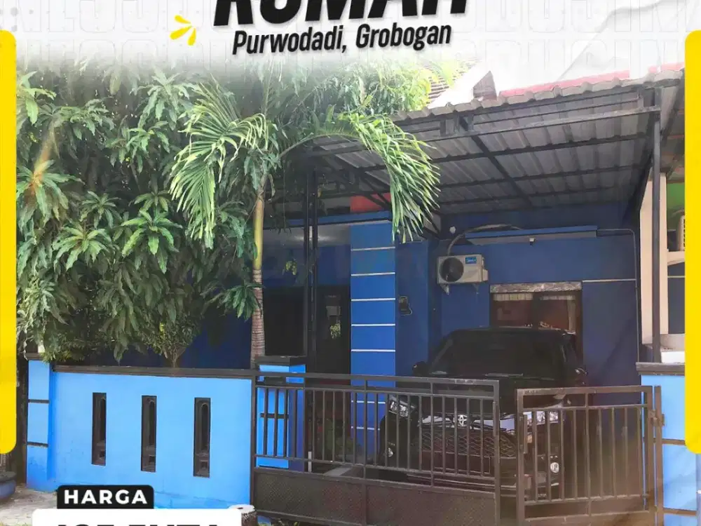 Dijual Rumah Minimalis Cantik Siap Huni Harga Terjangkau di Perum Grand Mutiara Purwodadi Grobogan