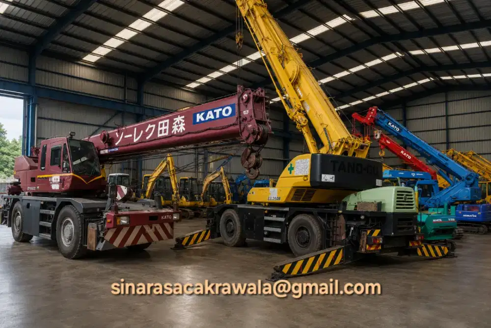Jual Kato Roughter Crane 25 Ton Second Unit Built Up Japan