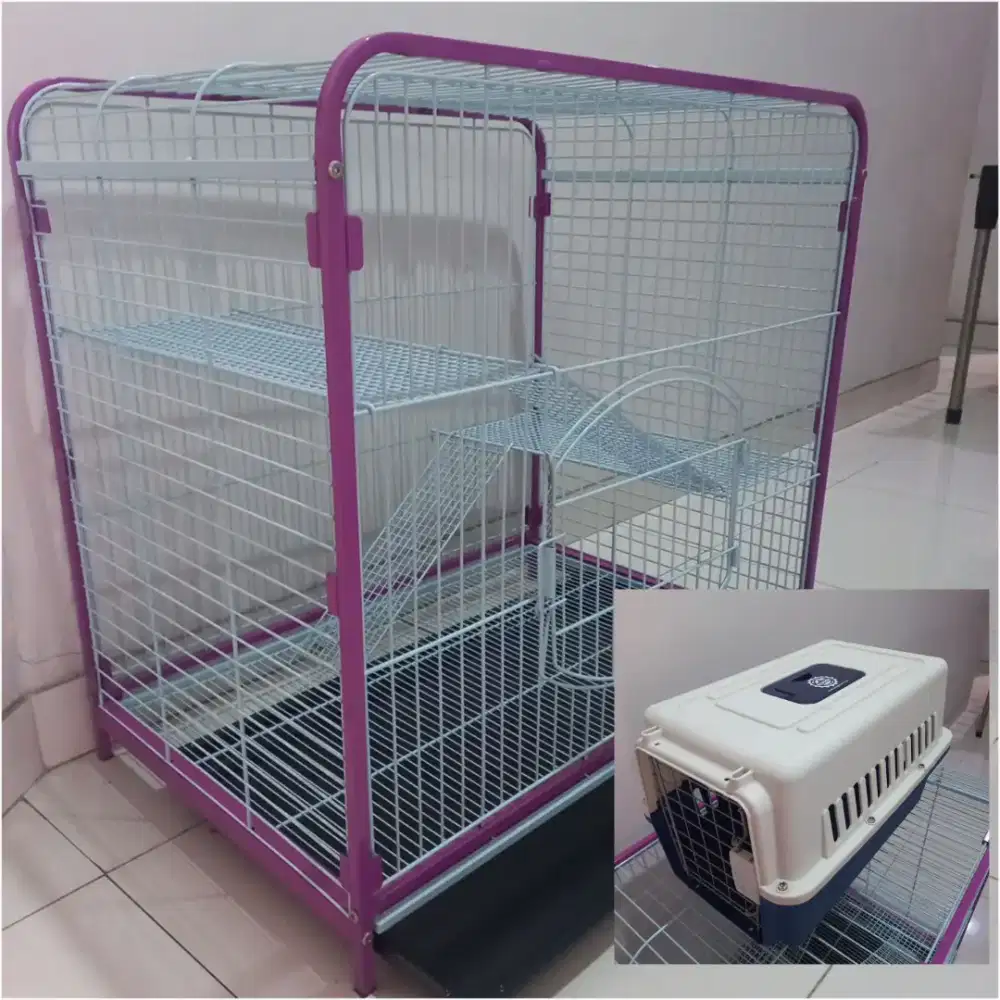 Kandang kucing + Pet Cargo (Baru ga jadi pakai)