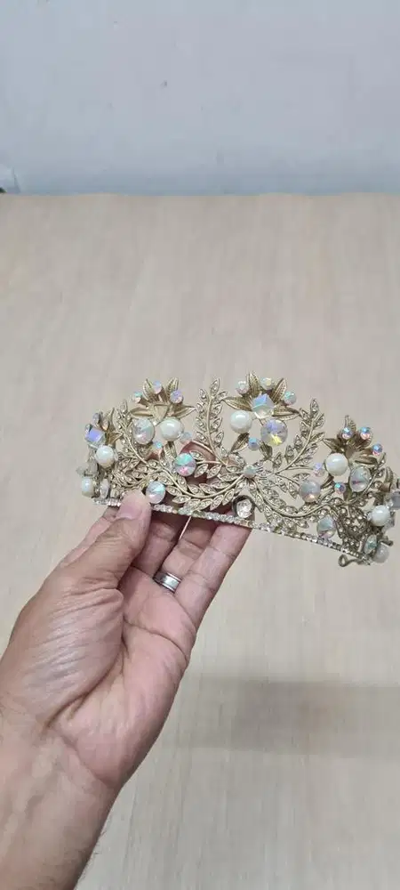 Mahkota wanita, crown wedding, mahkota kristal premium