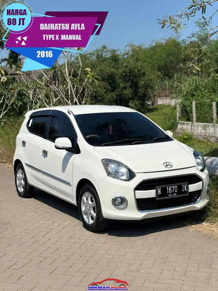 DAIHATSU AYLA X 2016 MANUAL FAVORIT PUTIH