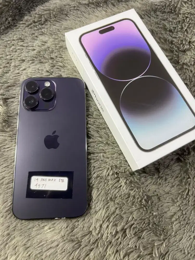 Iphone 14 pro max 1 tb fullset OEM mulus