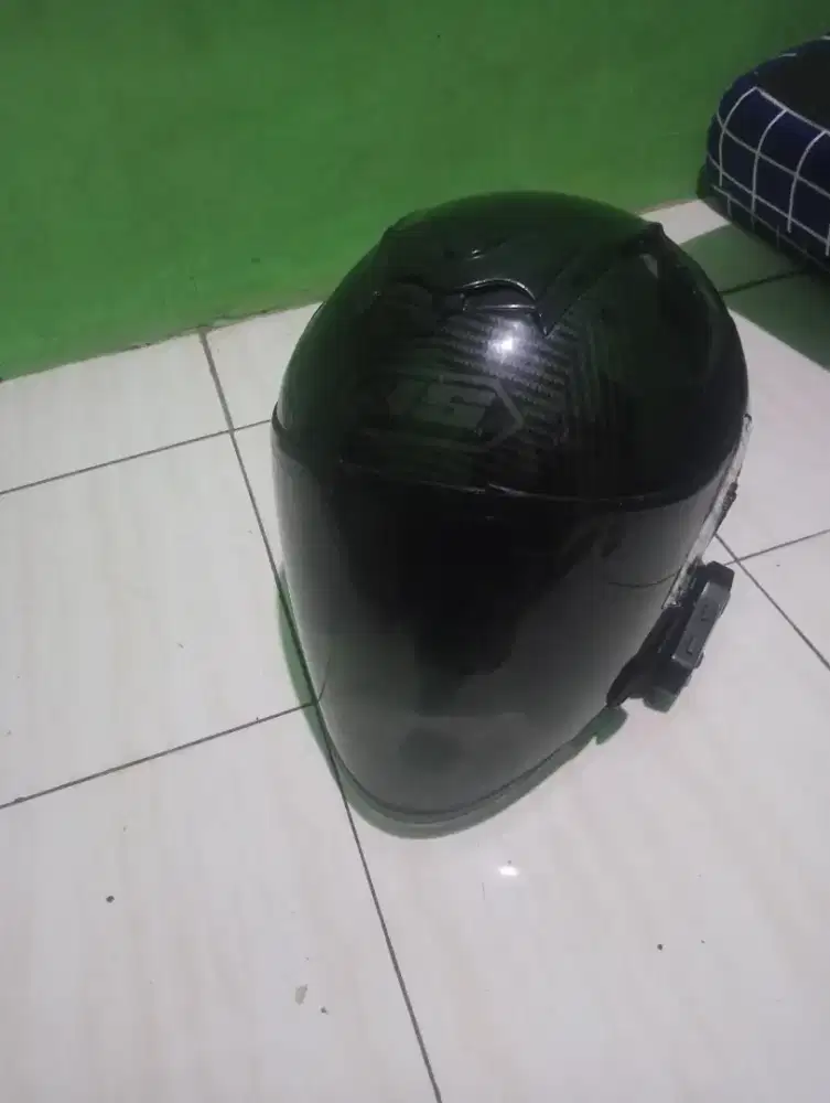 HELM JS ARMOR CARBON + INTERCOM