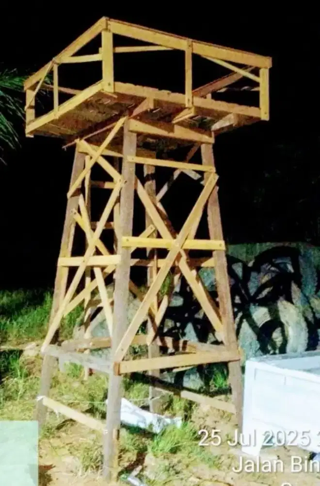 Tower tandon tinggi 3 mtr pagar tangga khusus reqees