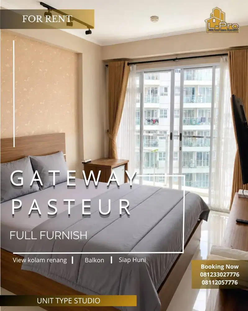 Promo Studio Gateway Pasteur Harian | Free WiFi & Smart TV