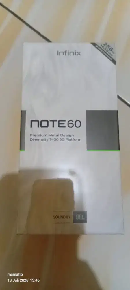 infinix note 60 8+8/256 segel