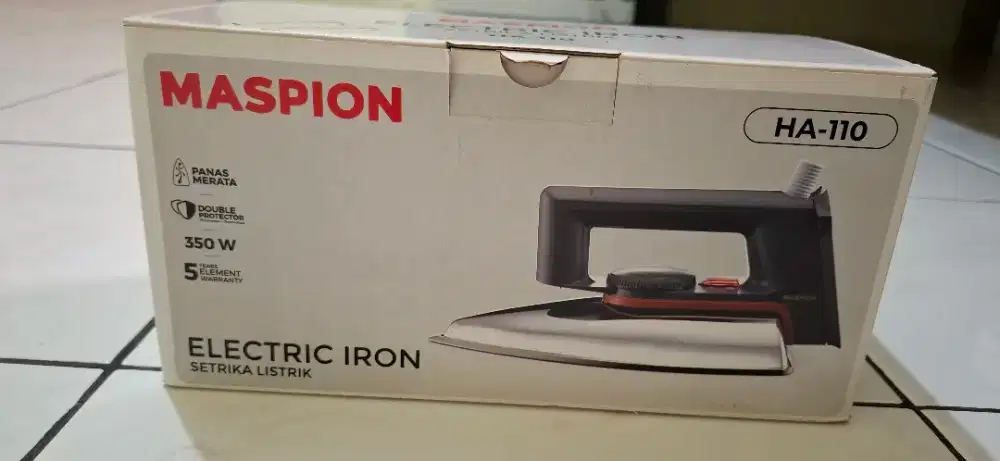 SETRIKA LISTRIK MASPION