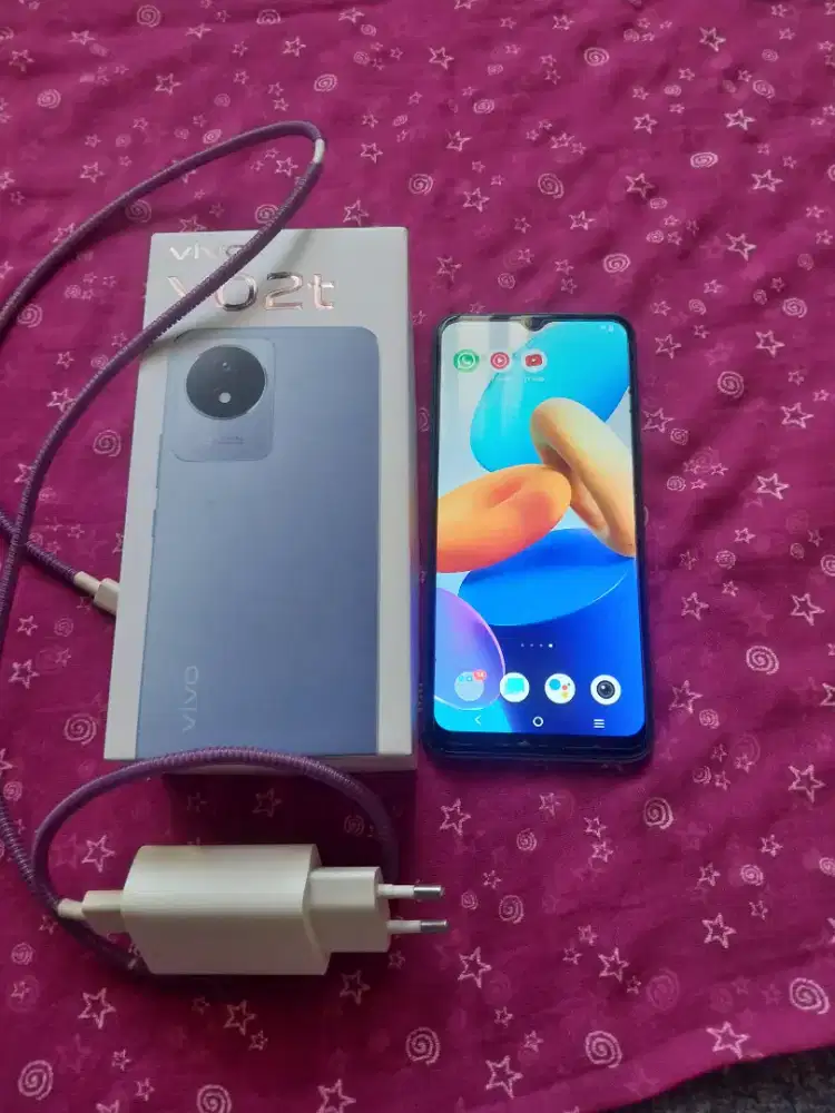jual hp vivo y02t 4/64gb lengkap ori mulus